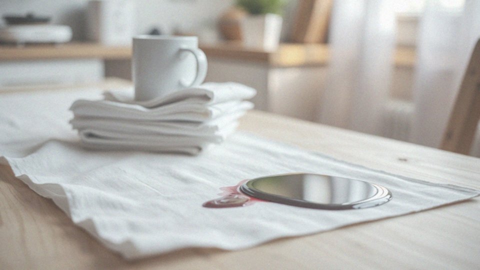 Jakie są zalety stosowania czystego papierowego ręcznika przy plamach?