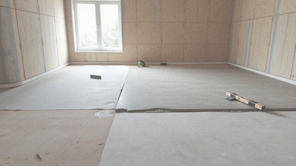 Jakie materiały są odpowiednie do wyrównania podłoża?