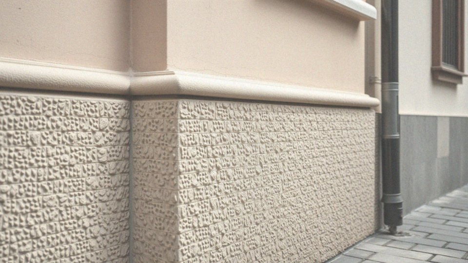 Jak tynk mozaikowy wpływa na wykończenie cokołu?